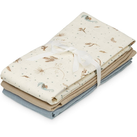 Cam Cam Copenhagen Muslin Cloth 3-pack Sea Garden