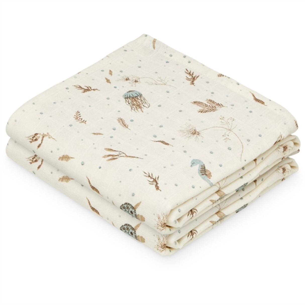 Cam Cam Copenhagen Muslin Cloth 2-pack Sea Garden