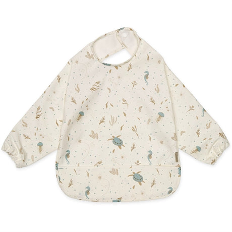 Cam Cam Copenhagen Bib with Sleeves Sea Garden