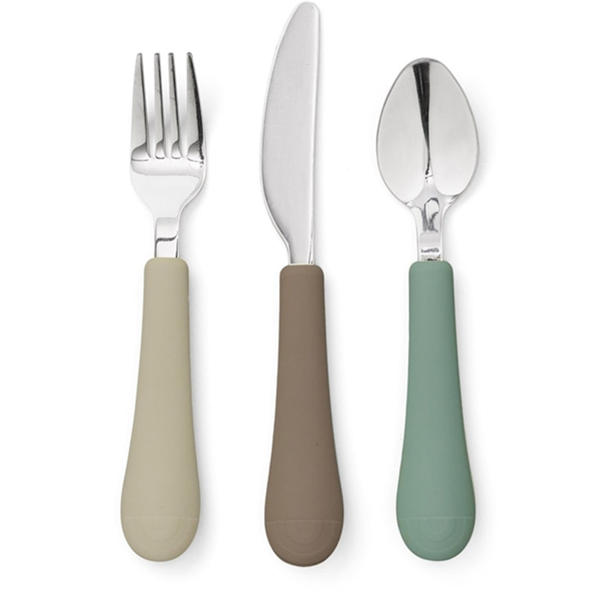 Cam Cam Copenhagen Rainbow Cutlery Set Olive Mix