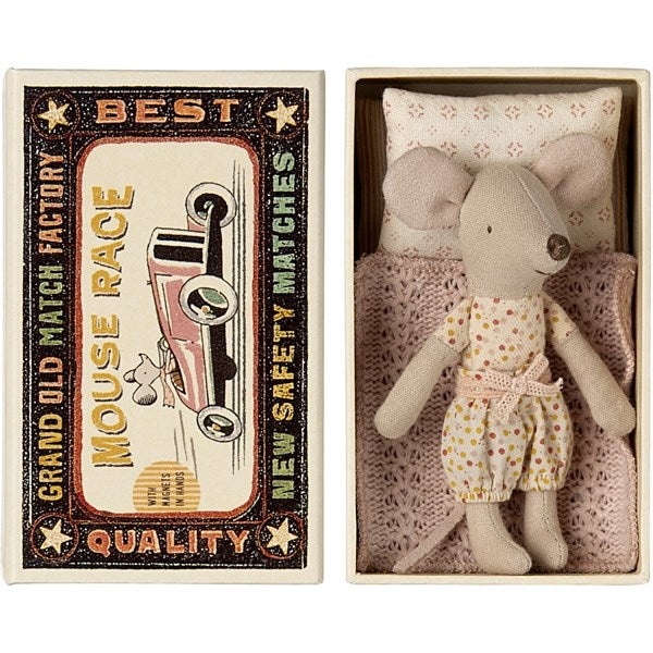 Maileg Little Sister Mouse in Matchbox