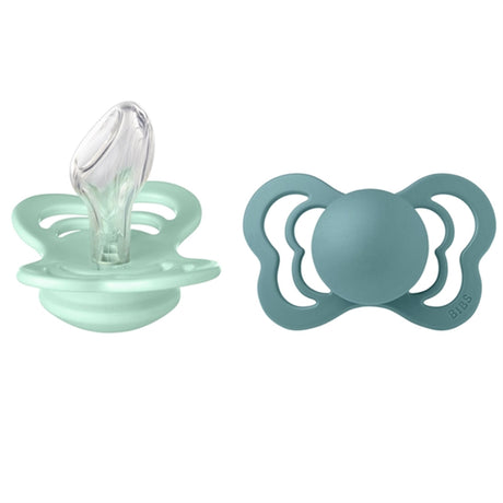 Bibs Couture Silikone Pacifiers 2-pak Anatomical Mint/Island Sea