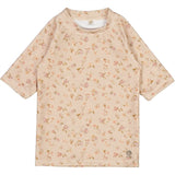 Wheat Purple Poppy Flowers Jackie Swim T-shirt