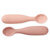 Cam Cam Copenhagen Silicone Spoons 2- pack Flower Rose Mix