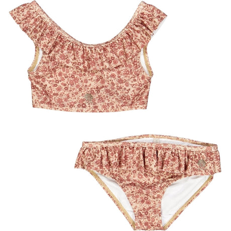 Wheat Red Flower Meadow Elina Bikini