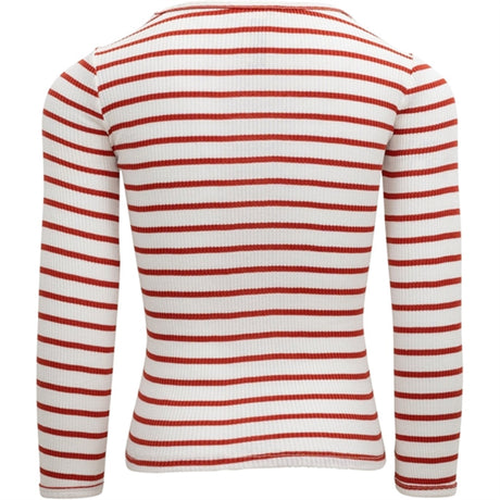 Minimalisma Bergen Blouse Poppy Red And Cream Stripes 2