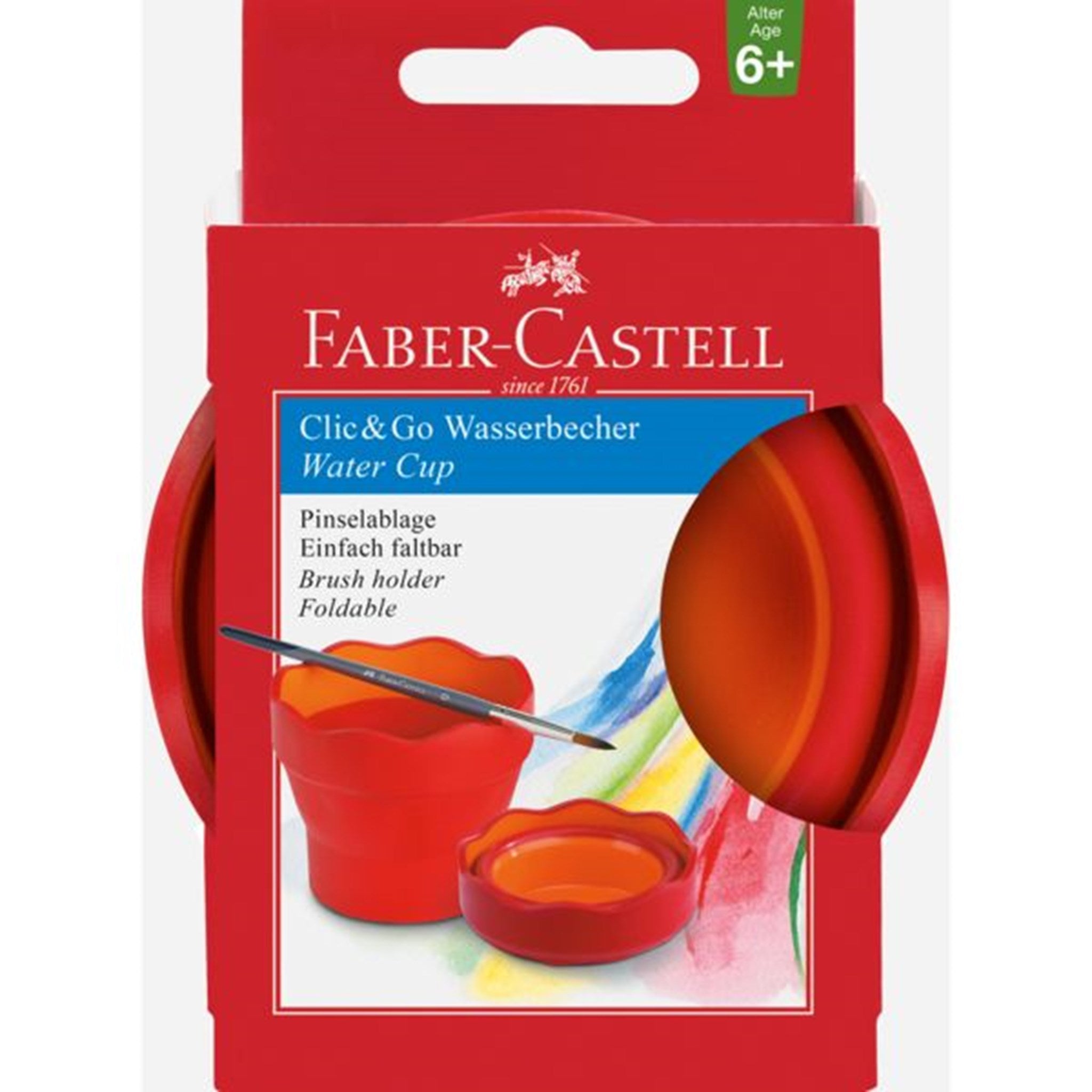 Faber Castell Water Pot Red