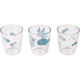 Done by Deer Yummi Mini Glass Sea Friends 3-pack Blue