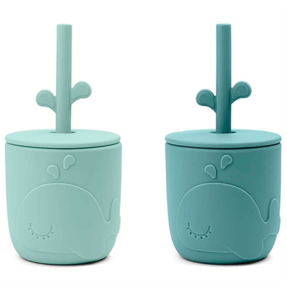 Done by Deer Peekaboo Straw Cup 2-pack Wally Blue