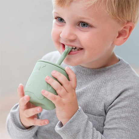 Done by Deer Peekaboo Straw Cup 2-pack Wally Green 2