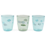 Done by Deer Yummi Mini Glass 3-pack Happy Clouds Green 2