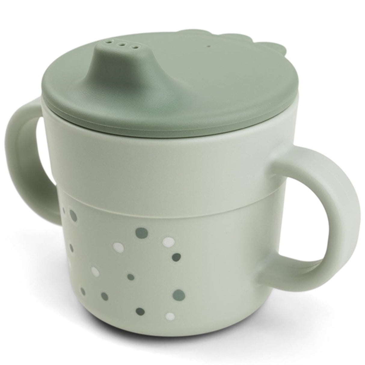 Done by Deer Foodie Spout Cup Happy Dots Green 5