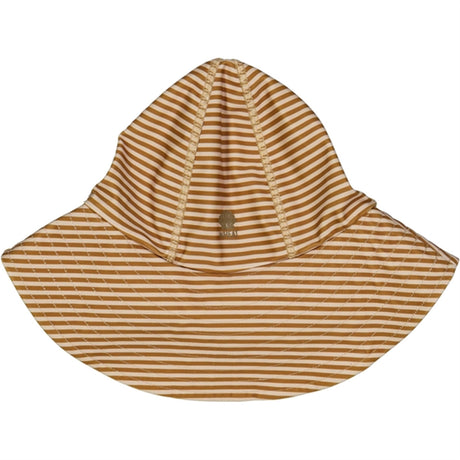 Wheat Golden Green Stripe UV Sun Hat 2