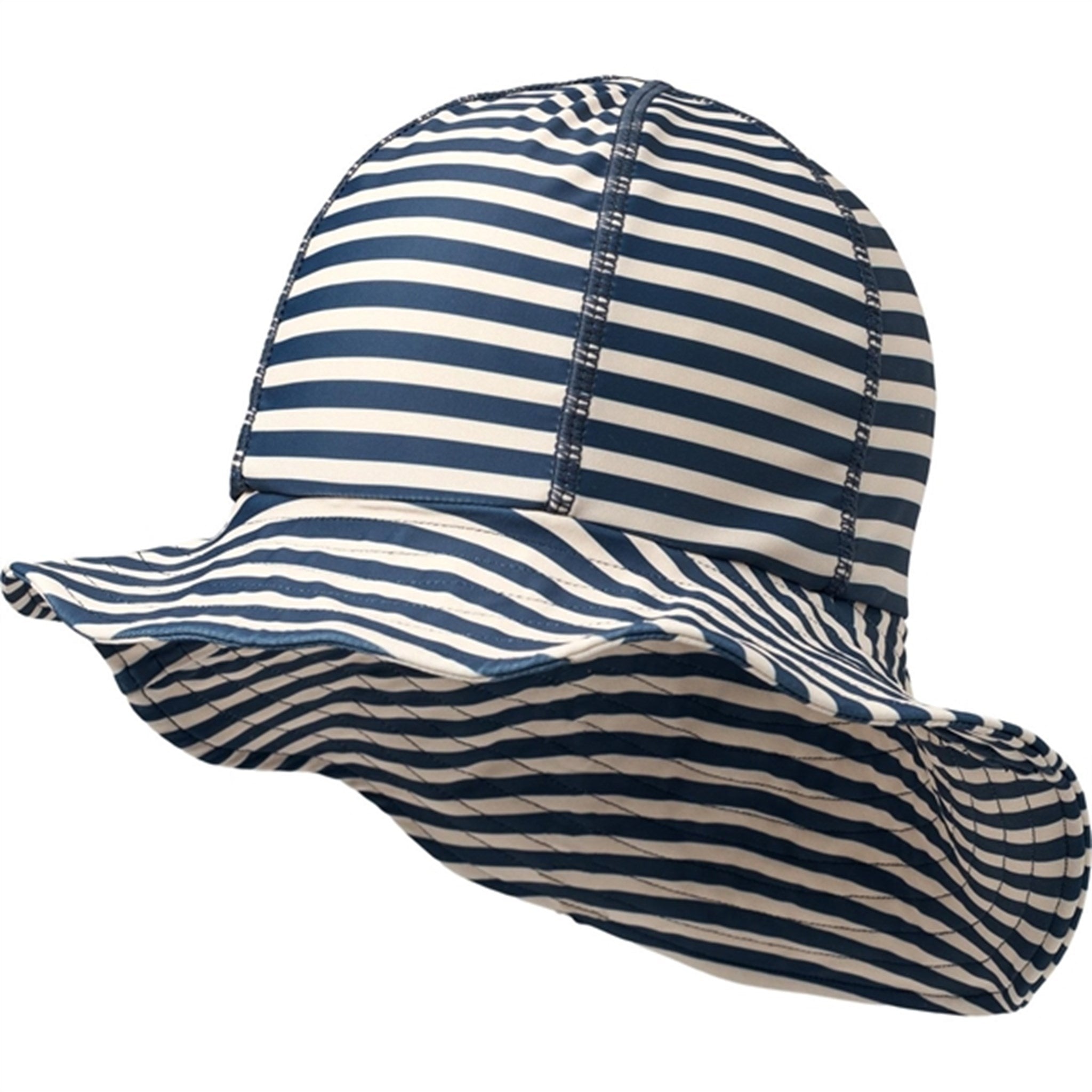 Wheat Indigo Stripe UV Sun Hat