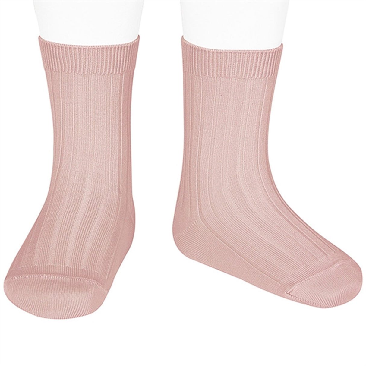 Cóndor Socks Basic Rib Old Rose