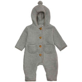 lalaby Grey Melange Teddy Jumpsuit