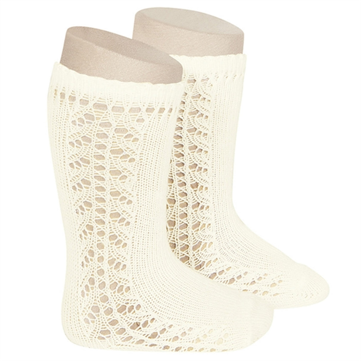 Cóndor Openwork Knee Socks Beige