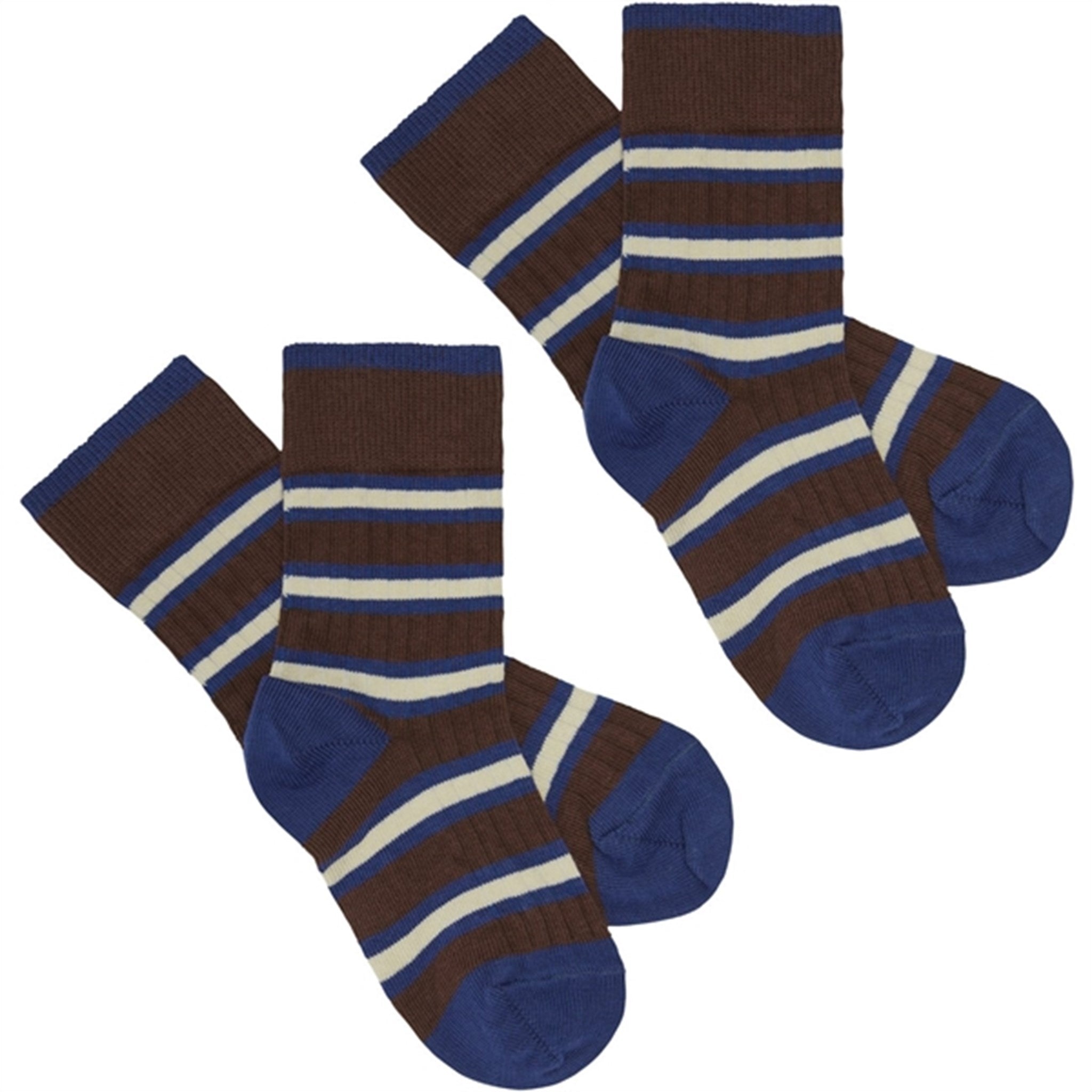 FUB 2-Pack Strip Socks Cobolt