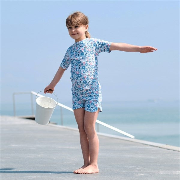 Petit Crabe Betsy B Luna Boatneck Swim Shirt Liberty© fabric