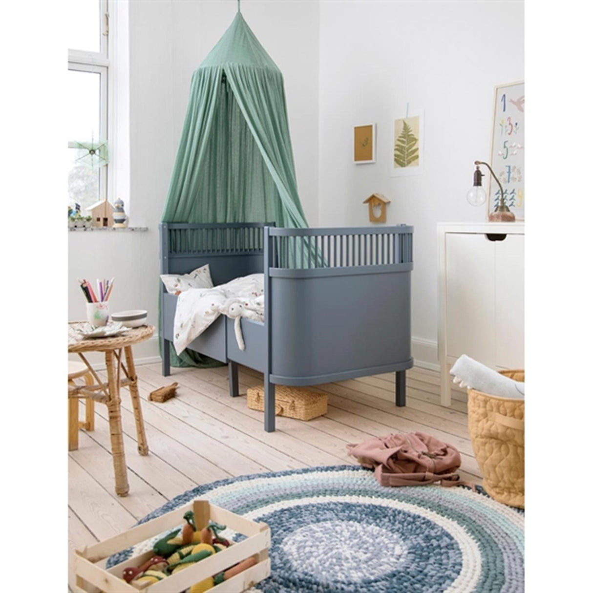 Sebra Bed Baby & Junior Forest Lake Blue