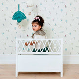 Cam Cam Copenhagen Harlequin Kids Storage Bench White 3