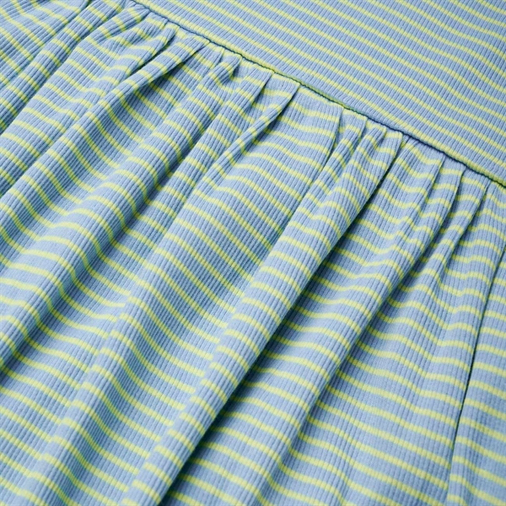 Mads Nørgaard 2x2 Stripe Daisina Delta Robina Blue/Sunny Lime Dress 4