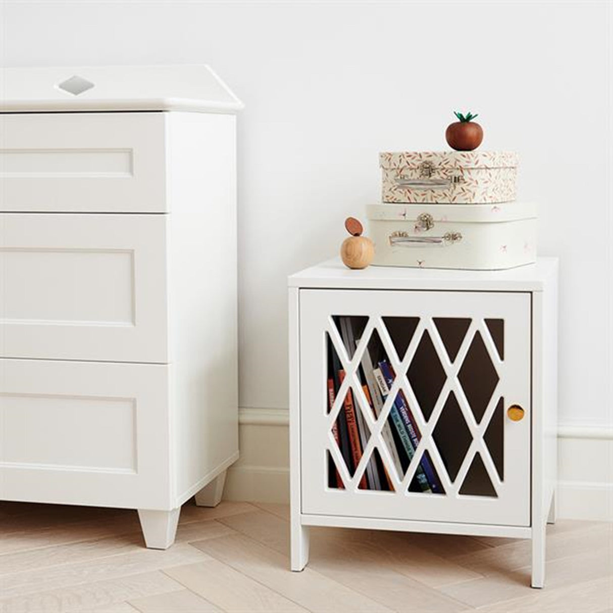 Cam Cam Copenhagen Harlequin Bedside Table White 2