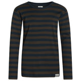 Mads Nørgaard Black Coffee/Sky Captain Midi Rib Tobino Blouse