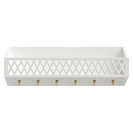 Cam Cam Copenhagen Harlequin Shelf With Hooks White