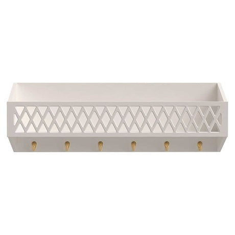 Cam Cam Copenhagen Harlequin Shelf With Hooks Light Sand