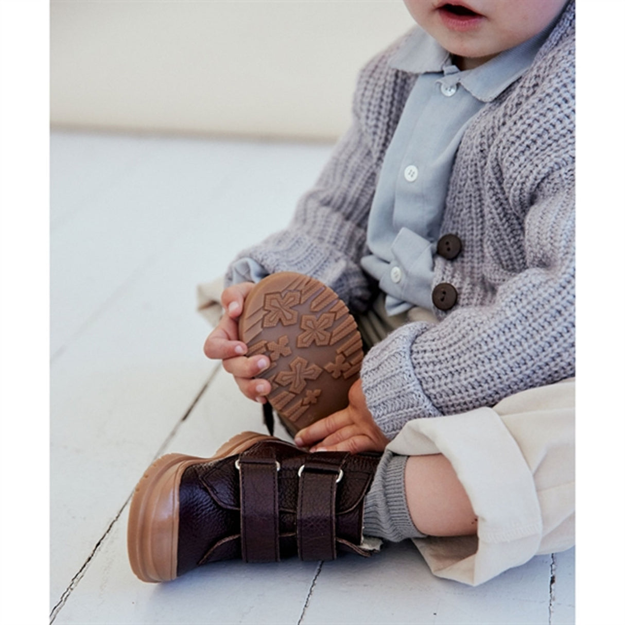 Angulus Starter Tex Boots With Velcro Dark Brown/Dark Brown 2