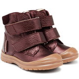 Angulus Starter Tex Boots With Velcro Bordeaux Shine/Bordeaux