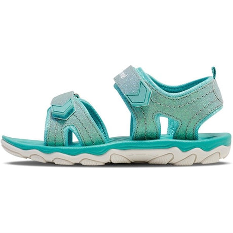 Hummel Sandal Glitter Blue Surf 2