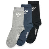 Hummel Black/Grey Melange/Blue Nights Sutton Socks 3-Pack