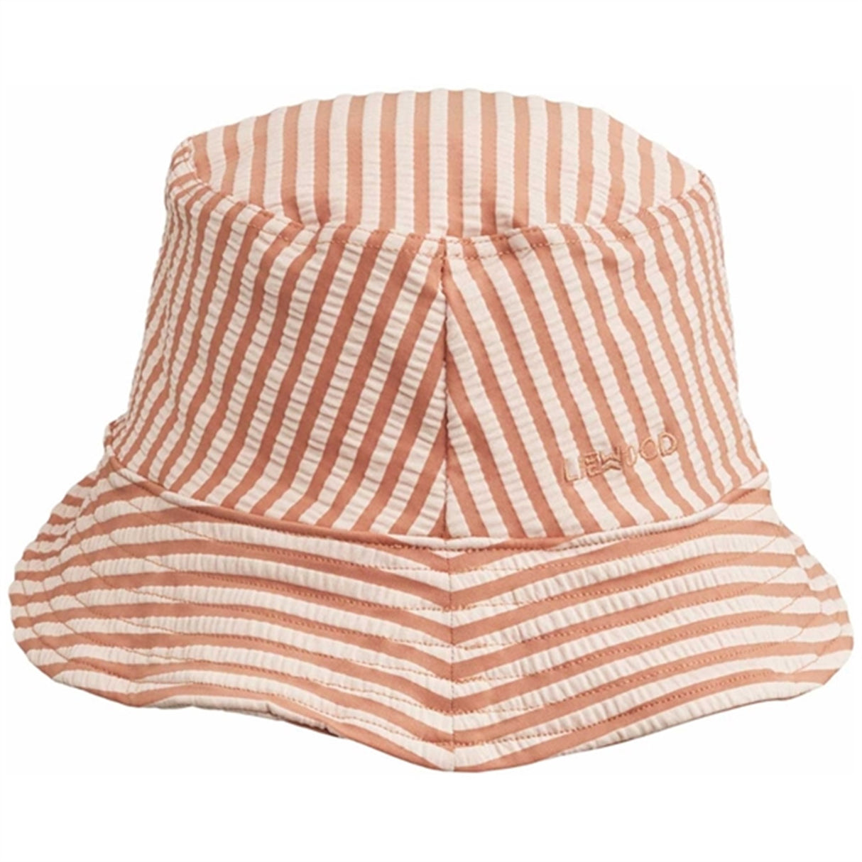 Liewood Matty Stripe Sunhat Seersucker Tuscany Rose/Sandy 2