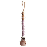 Mushie Pacifier Clips Eva Mauve