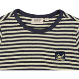 Wheat Midnight Stripe Surfcrab Badge T-shirt 2