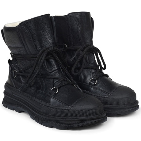 Angulus Tex Boots w Tie And Zipper Black
