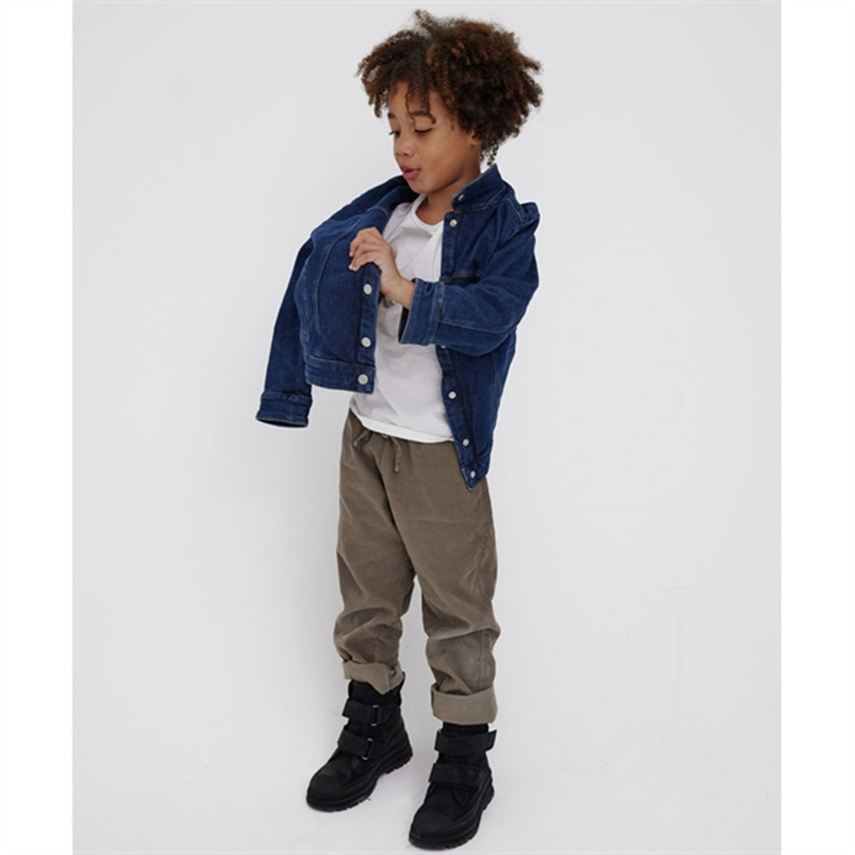 Angulus Tex-Boots w Velcro And Wool Lining Black 2