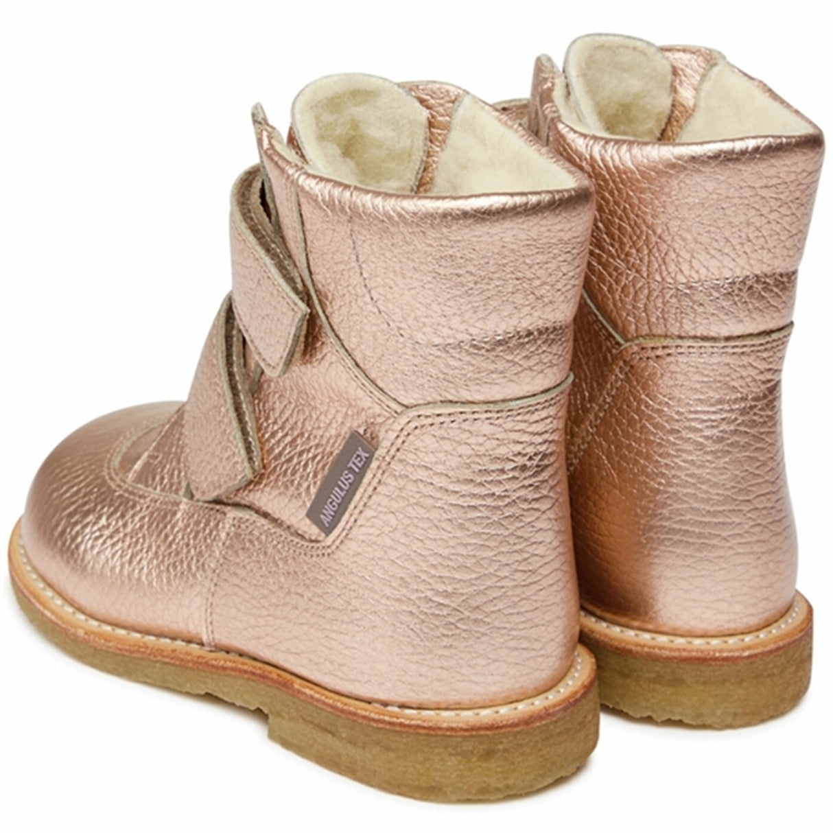 Angulus Tex Boots w Velcro Light Copper 3