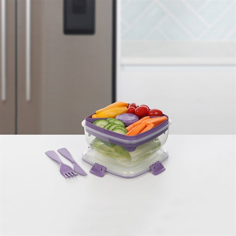 Sistema To Go Salad Lunch Box 1,1 L Misty Purple 2