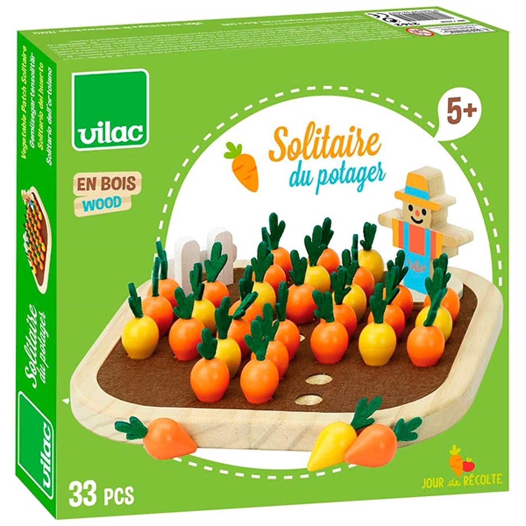 Vilac Play Solitaire The Gardener's Vegetables