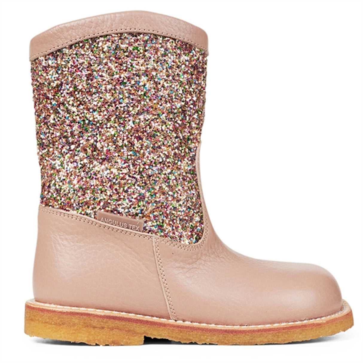 Angulus Tex Boots With Zipper Make Up/Multi Glitter 2