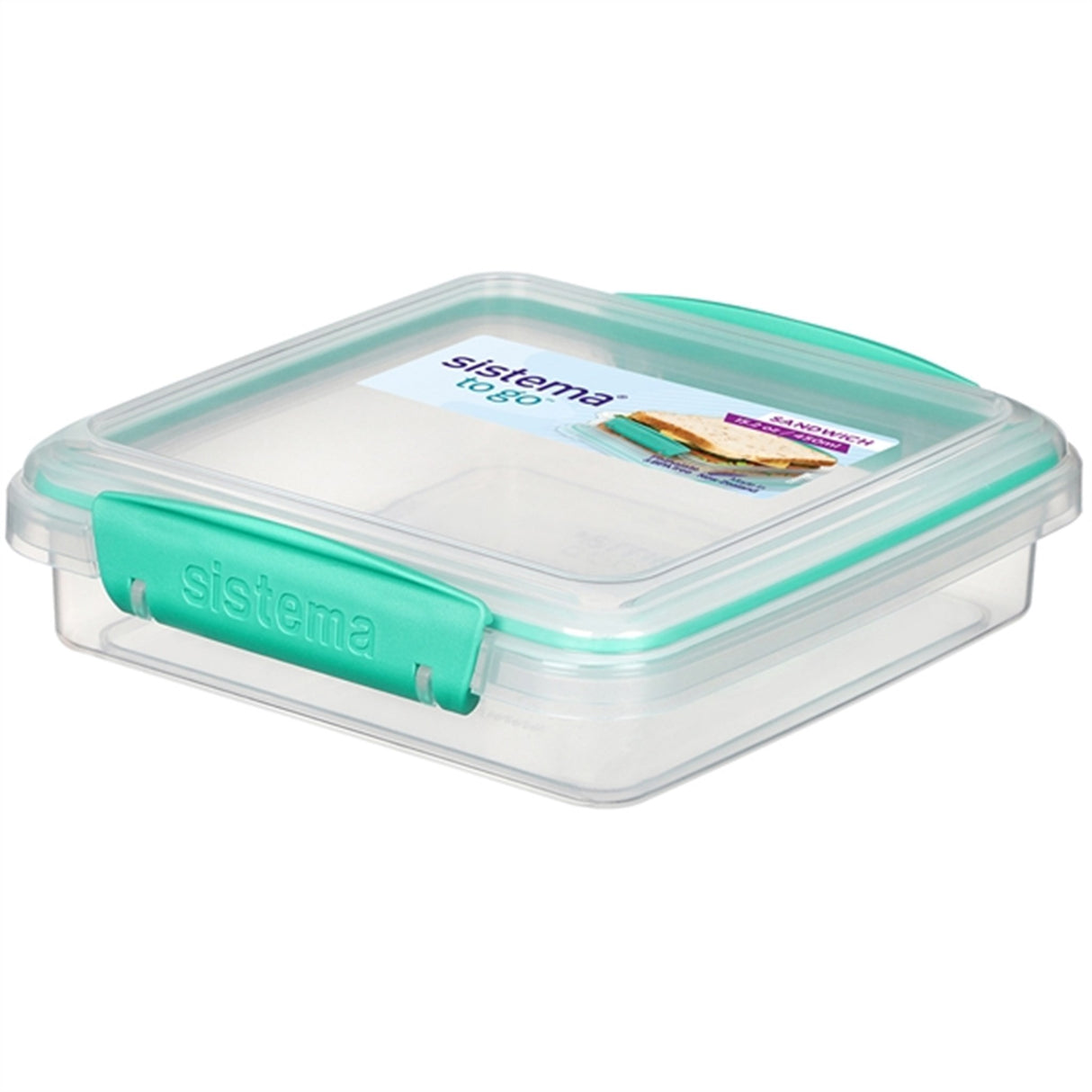 Sistema To Go Sandwich Lunch Box 450 ml Minty Teal