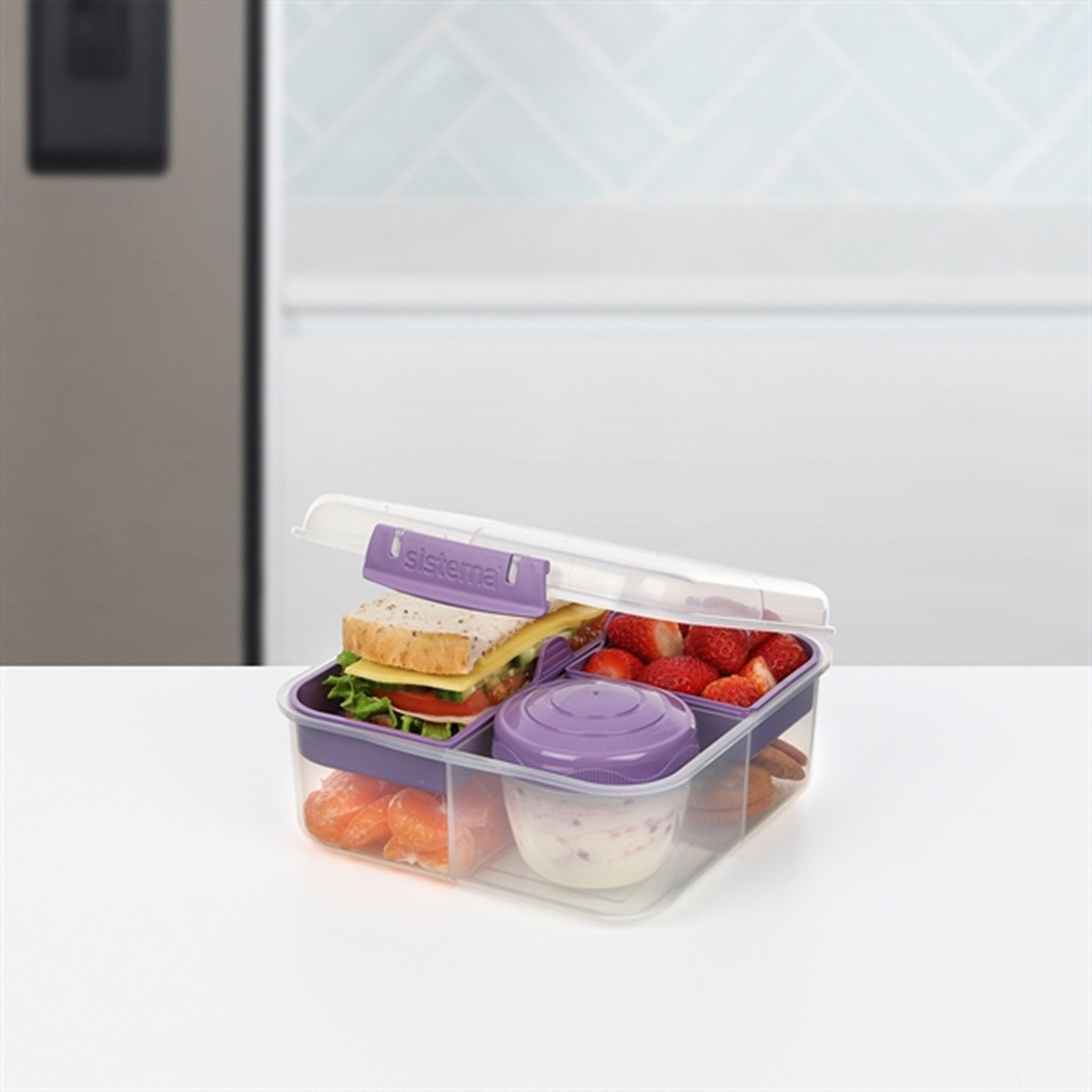 Sistema To Go Bento Cube Lunch Box 1,25 L Misty Purple 3