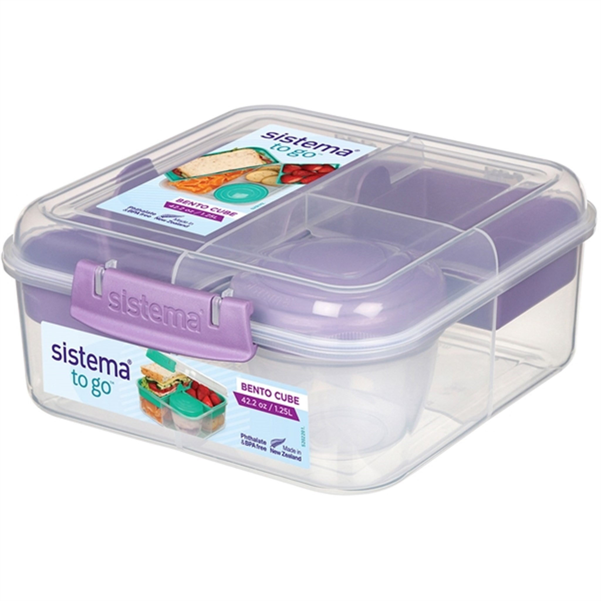 Sistema To Go Bento Cube Lunch Box 1,25 L Misty Purple