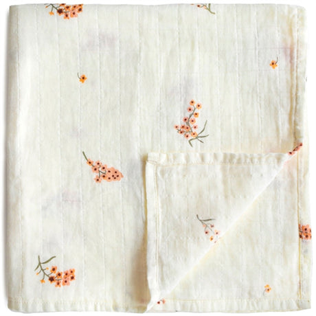 Mushie Swaddle Flowers