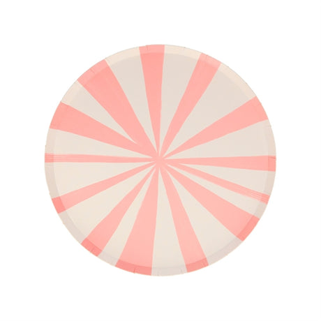 Meri Meri Stripe Pink Plates