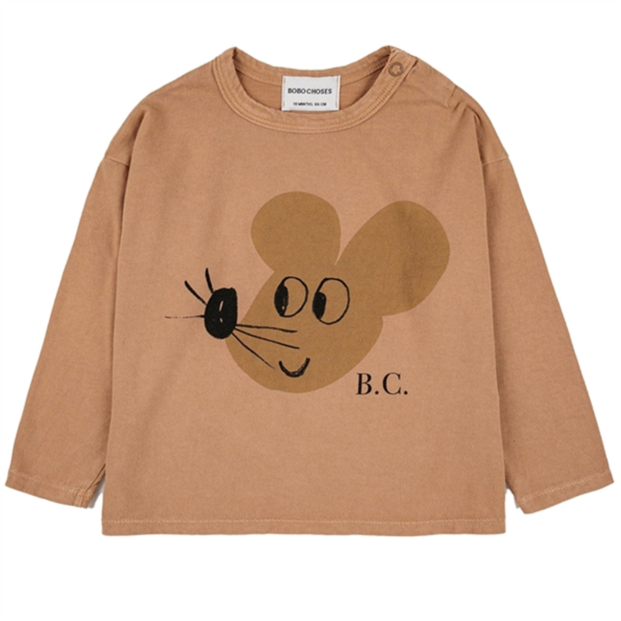 Bobo Choses Light Brown Mouse Blouse