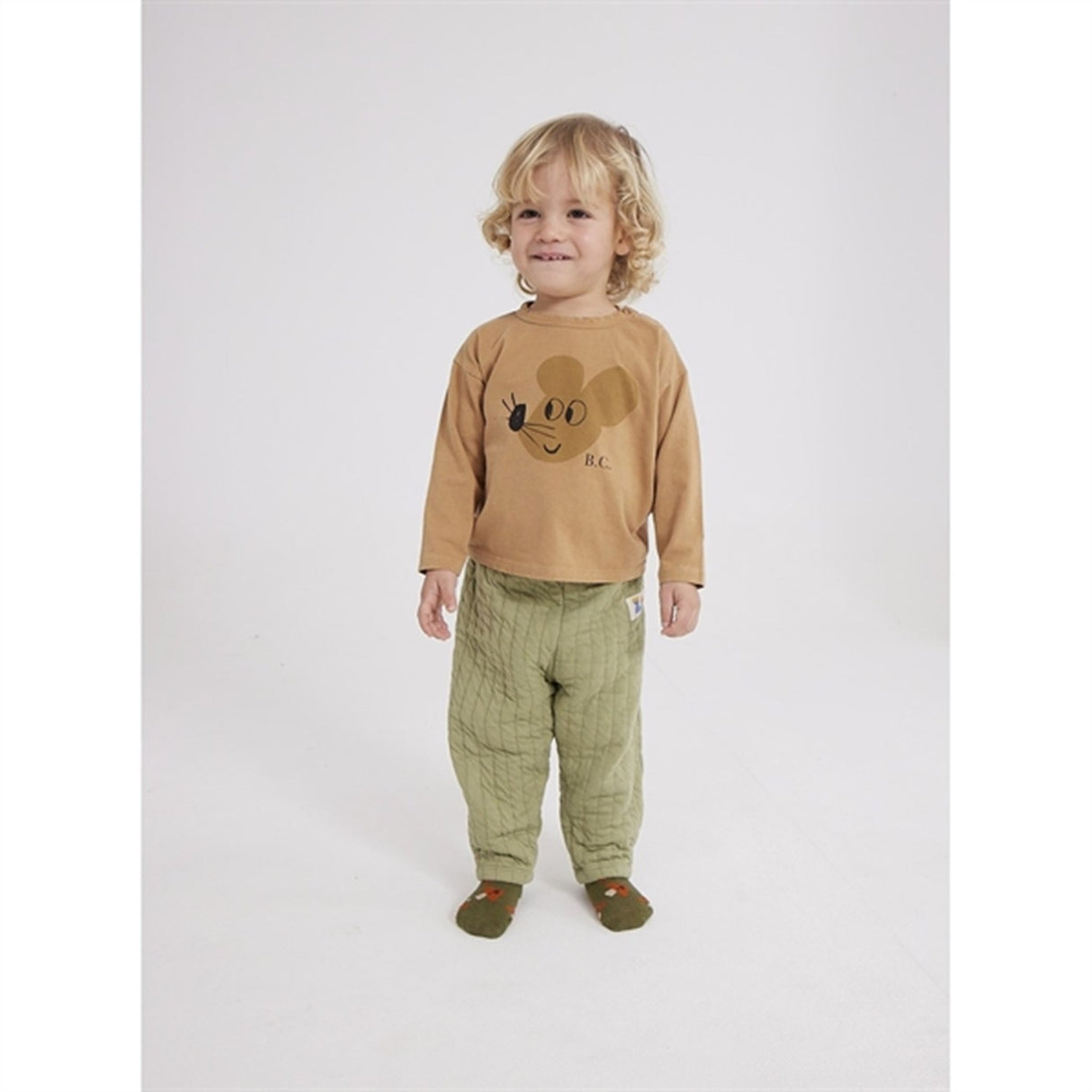 Bobo Choses Light Brown Mouse Blouse 3